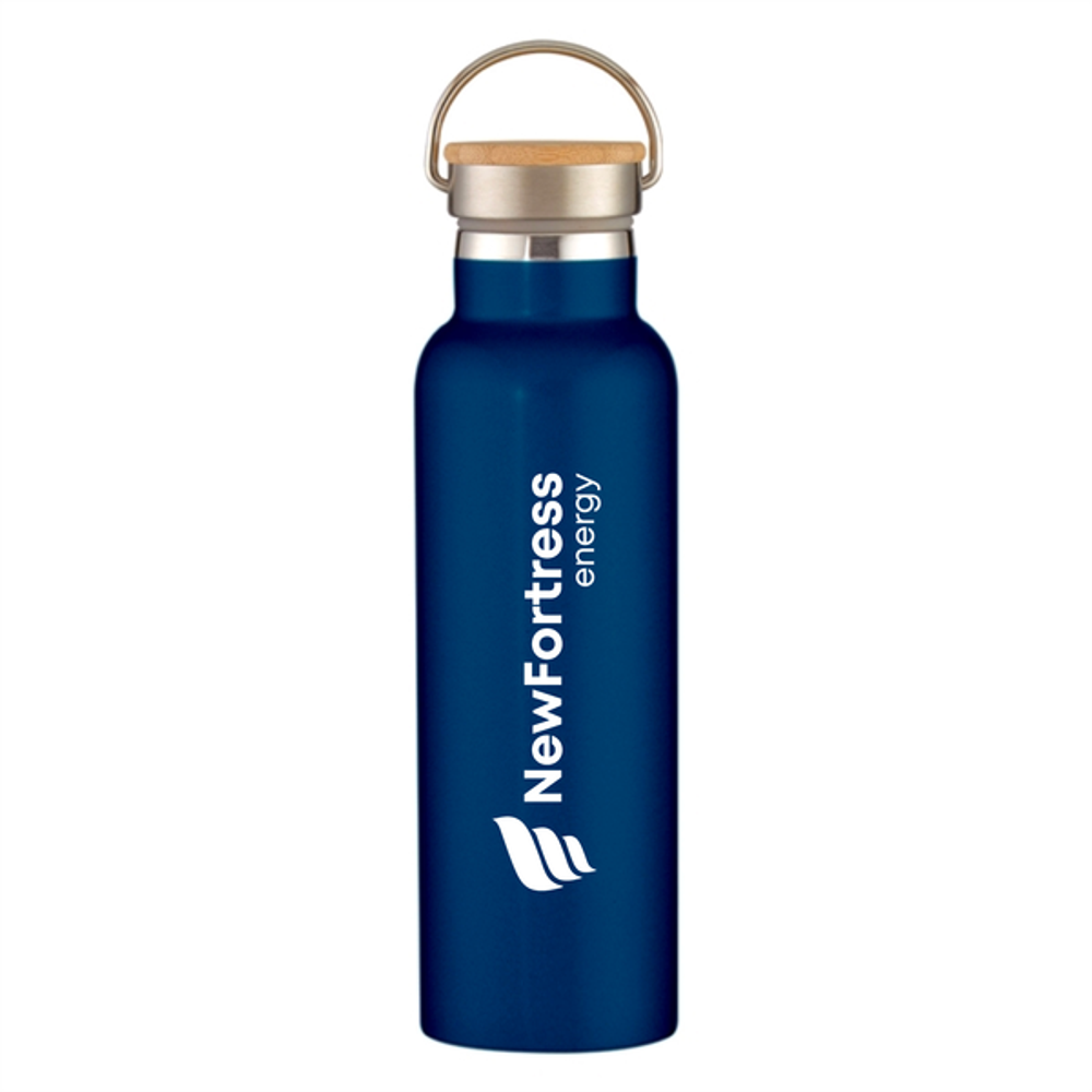 Liberty Stainless Steel Bottle With Wood Lid